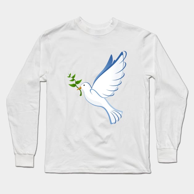 Peace dove Long Sleeve T-Shirt by magamarcas